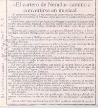 "El Cartero de Neruda" camino a convertirse en musical