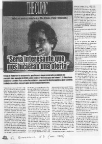 "Sería interesante que nos hicieran una oferta" (entrevista)