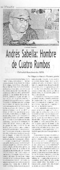 Andrés Sabella: hombre de cuatro rumbos