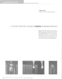 El Pathos trágico de la mujer en Yocasta de Mariana Percovich