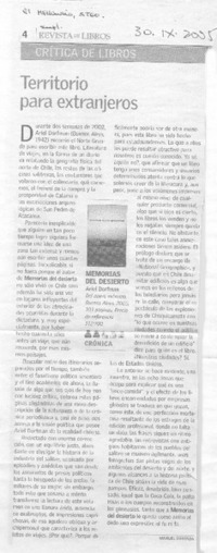 Territorio para extranjeros