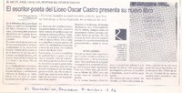 Miguel Angel Cavalleri, profesor del establecimiento : El escritor-poeta del Liceo Oscar Castro presenta su nuevo libro