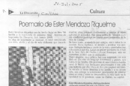 Poemario de Ester Mendoza Riquelme