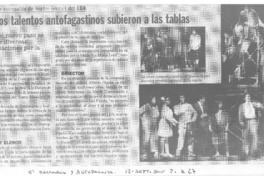 Nuevos talentos antofagastinos subieron a las tablas