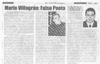 Mario Villagrán: falso poeta