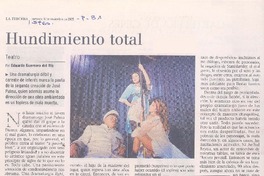 Hundimiento total : teatro