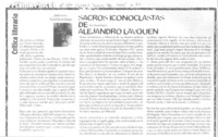 Sacros Iconoclastas de Alejandro Lavquen