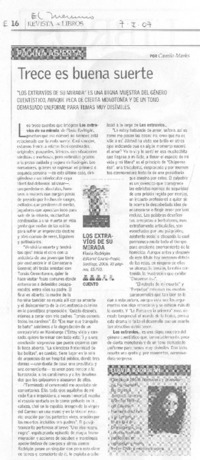 Trece es buena suerte