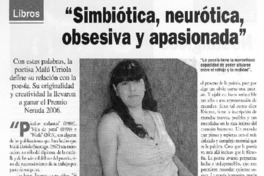 Simbiótica, neurótica, obsesiva y apasionada
