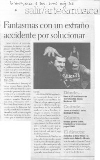 Fantasmas con un extraño accidente por solucionar