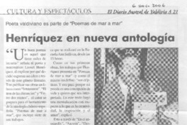 Henríquez en nueva antología