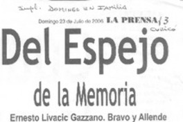 Del espejo de la memoria