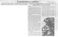 Vegetaciones y sueños