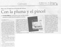 Con la pluma y el pincel