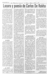 Locura y poesía de Carlos de Rokha