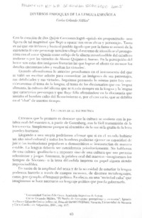 Diversos enfoques de la lengua española