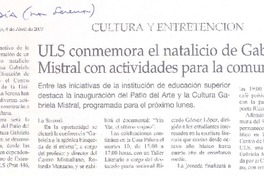 ULS conmemora el natalicio de Gabriela Mistral con actividades para la comunidad