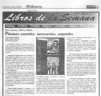 Poemas secretos, necesarios, urgentes