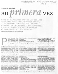 su primera vez (entrevista)