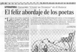 El feliz abordaje de los poetas