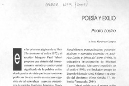 Poesía y exilio