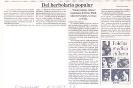 Del herbolario popular