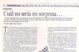 Cuál no sería mi sorpresa