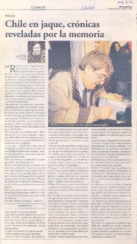 Chile en jaque, crónicas reveladas por la memoria