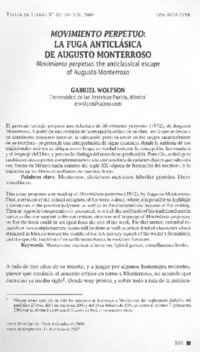 La fuga anticlásica de Augusto Monterroso