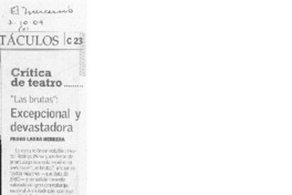 Excepcional y devastadora