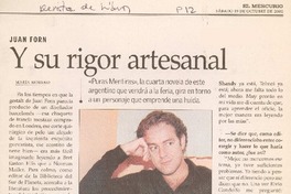 Y su rigor artesanal (entrevista)