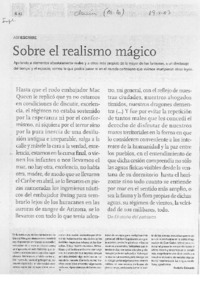 Sobre el realismo mágico
