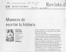 Maneras de escribir la historia