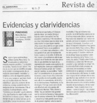Evidencias y clarividencias