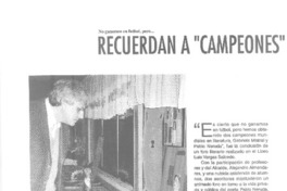 Recuerdan a "Campeones" mundiales en literatura