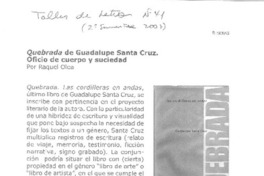 Quebrada de Guadalupe Santa Cruz