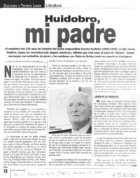 Huidobro, mi padre
