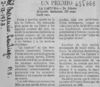 Un Premio  [artículo]