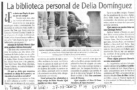 La biblioteca personal de Delia Domínguez