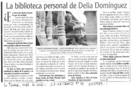 La biblioteca personal de Delia Domínguez