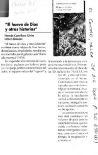 "El Huevo de Dios y otras historias".  [artículo]