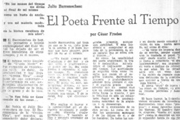 El poeta frente al tiempo.  [artículo] César Fredes.
