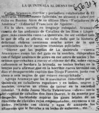 La Quintrala al desnudo.