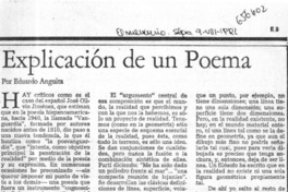 Explicación de un poema.  [artículo] Eduardo Anguita