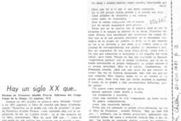 Hay un siglo XX que--  [artículo] Víctor Castro.