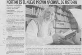 Nortino es el nuevo Premio Nacional de Historia.