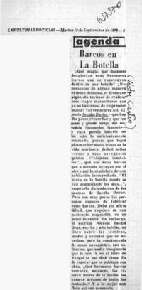 Barcos en la botella.  [artículo] Víctor Castro.