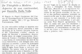 De Théophile a Molière. Aspectos de una continuidad