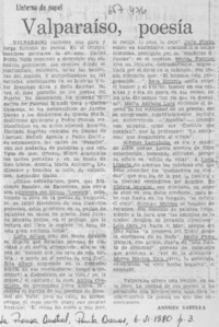 Valparaíso poesía