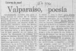 Valparaíso poesía